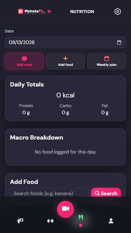 Nutrition logging and meal planning